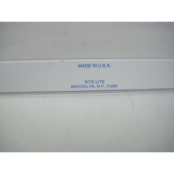 Rite Lite Brass Hanukkah Menorah Made In USA Blue Base Decorative Design - Picture 4 of 12